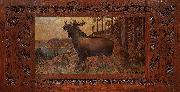 Axel Borg Algtjur i landskap oil painting